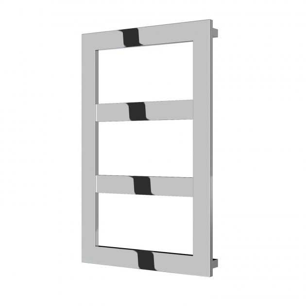 Reina Rima Designer Modern Stainless Steel Heated Towel Rail 780mm High x 500mm wide - Polished - RNS-RMA078P