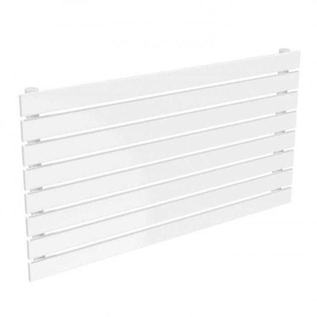 Reina Rione Modern Designer Single Horizontal Radiator 550mm High x 1200mm Wide - White - RND-RNE1200