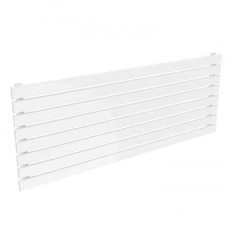 Reina Rione Modern Designer Horizontal Single Radiator 544mm High x 1400mm Wide - White - RND-RNE1400