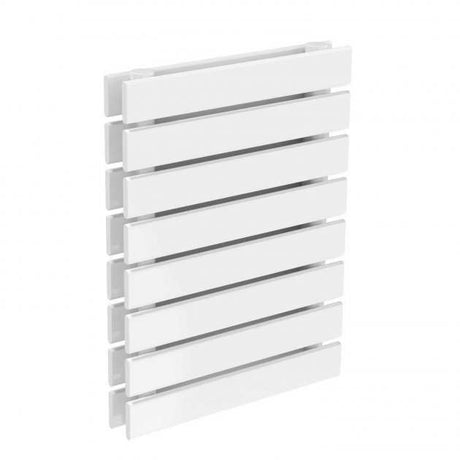Reina Rione Designer Modern Double Horizontal Radiator 550mm High x 400mm Wide - White - RND-RNE400D