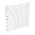 Reina Rione Modern Designer Single Horizontal Radiator 550mm High x 600mm Wide - White - RND - RNE600 - TAP 'N' SHOWER