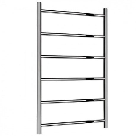 Reina Savio Designer 800mm High x 500mm Wide Heated Towel Rail - Polished Stainless Steel - RNS - SVO080 - TAP 'N' SHOWER