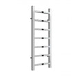 Reina Serena Modern Square Tube Heated Towel Rail 800mm High x 300mm Wide - Chromne - RND - SRN3080 - TAP 'N' SHOWER