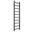 Reina Serena 1200mm High x 300mm Wide Square Tube Heated Towel Rail - Anthracite - RND - SRN3120A - TAP 'N' SHOWER