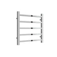 Reina Serena Modern Square Tube Heated Towel Rail 500mm High x 500mm Wide - Chromne - RND - SRN5050 - TAP 'N' SHOWER