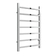 Reina Serena Modern Square Tube Heated Towel Rail 800mm High x 500mm Wide - Chromne - RND - SRN5080 - TAP 'N' SHOWER