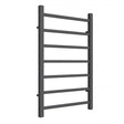 Reina Serena 800mm High x 500mm Wide Square Tube Heated Towel Rail - Anthracite - RND - SRN5080A - TAP 'N' SHOWER