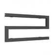 Reina Serpe 270mm High x 500mm Wide Designer Heated Towel Rail - Anthracite - RND - SRP0275A - TAP 'N' SHOWER