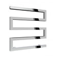 Reina Serpe 510mm High x 500mm Wide Designer Heated Towel Rail - Chrome - RND - SRP0515 - TAP 'N' SHOWER