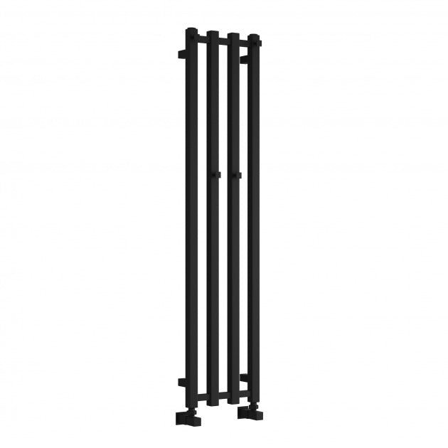 Reina Serena 1200mm High x 500mm Wide Square Tube Heated Towel Rail - Brushed Brass - RND - SRN5120B - TAP 'N' SHOWER