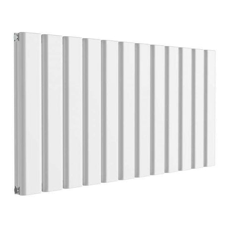 Reina Vicari Aluminium Horizontal Double Radiator 600mm High x 1200mm Wide - White - A-VCR060120DW