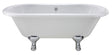 Launde Abbey Double Ended Freestanding Bath No leg Set 1500mm - White
