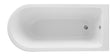 Launde Abbey Freestanding Shower Bath 1500mm - No Leg Set - White - TAP 'N' SHOWER
