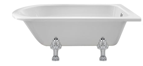Launde Abbey Single Ended Freestanding Shower Bath Pride Leg Set 1500mm - White