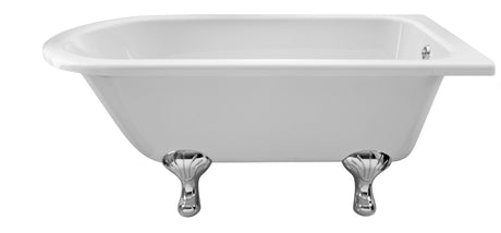 Launde Abbey Single Ended Freestanding Shower Bath Corbel Leg Set 1500mm - White