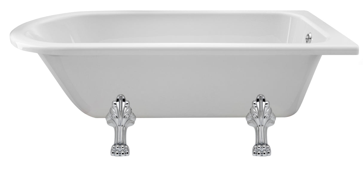 Launde Abbey Single Ended Freestanding Shower Bath Pride Leg Set 1700mm - White