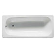 Roca Contesa Anti-Slip Single Ended Steel Bath 1600mm x 700mm - 2 Tap 