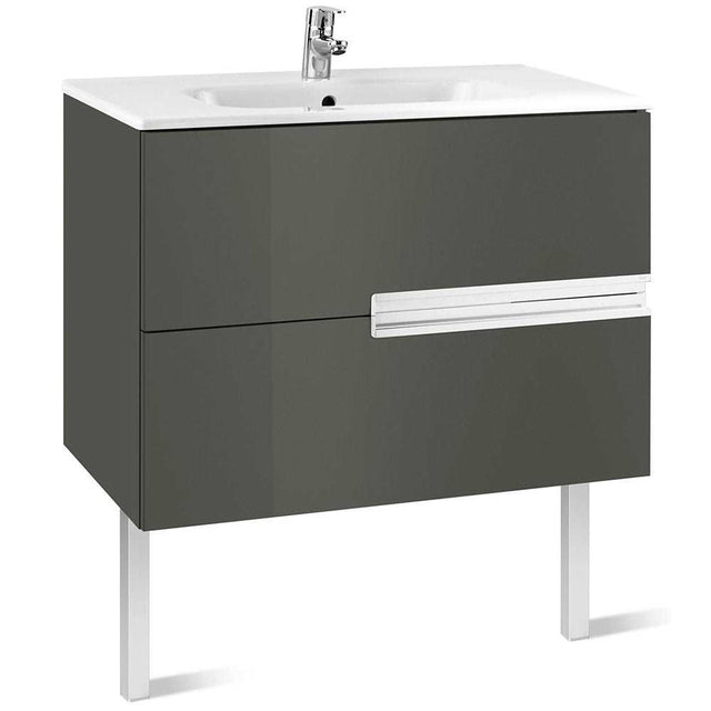 Roca Victoria-N Unik 2-Drawers Vanity Unit with Basin 800mm Wide Gloss