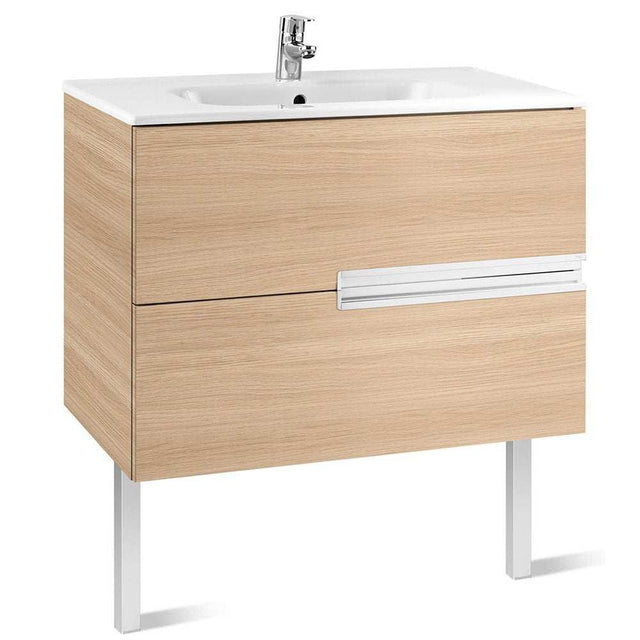 Roca Victoria-N Unik 2-Drawers Vanity Unit with Basin 800mm Wide Textu