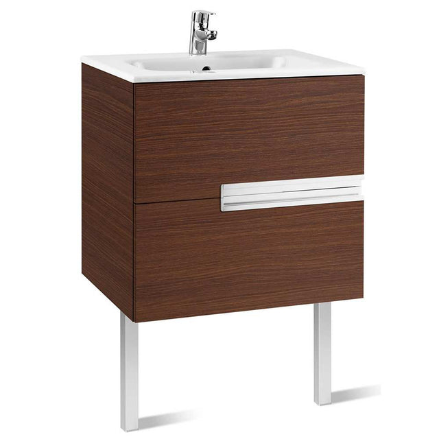 Roca Victoria-N Unik 2-Drawers Vanity Unit with Basin 600mm Wide Textu