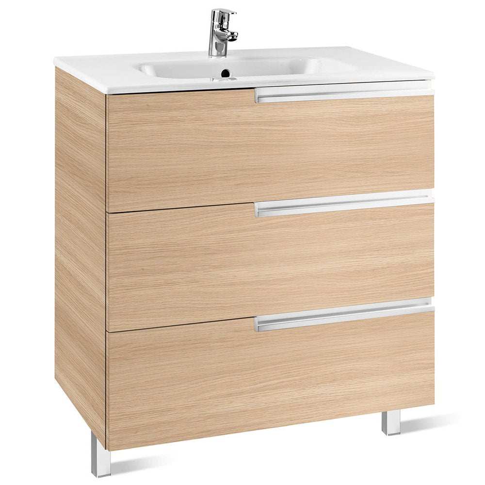 Roca Victoria-N Unik 3-Drawers Vanity Unit with Basin 1000mm Wide Text