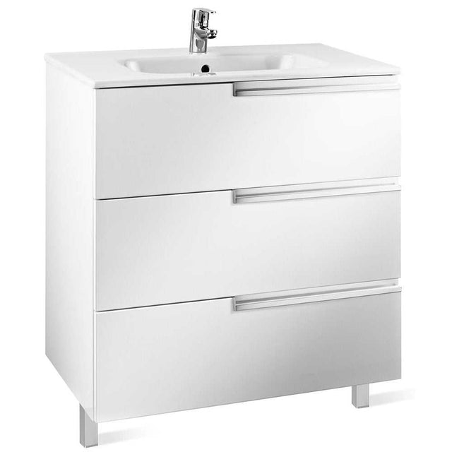 Roca Victoria-N Unik 3-Drawers Vanity Unit with Basin 800mm Wide 1 Tap
