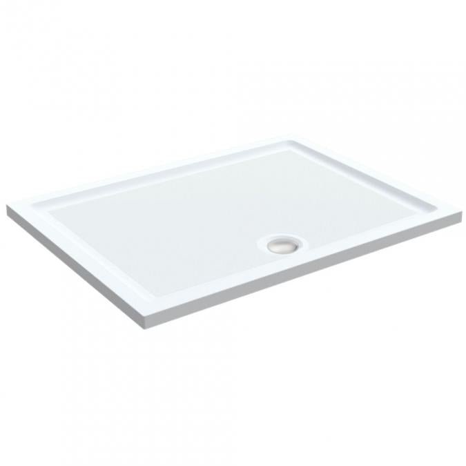 Roman Anti - Slip Rectangular Shower Tray 1200 x 900mm - Matt White - RSTG129 - TAP 'N' SHOWER