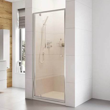Roman Haven 900mm x 1900mm Chrome Pivot Shower Door - H3P9CS