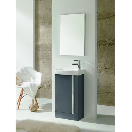 Royo Elegance Floorstanding Cloakroom Unit Pack - Gloss Grey - RO123428