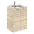 Royo Vitale Floor Standing Basin Unit 600mm - Oak - RO125230