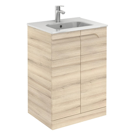 Royo Vitale Floor Standing Basin Unit 600mm - Oak - RO125230