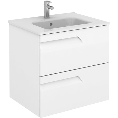 Royo Vitale Wall Unit 600mm - Gloss White - RO21857