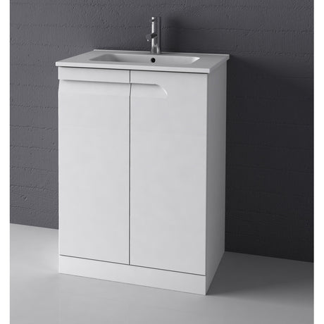 Royo Vitale Floor Standing Unit 600mm - Gloss White - RO22537