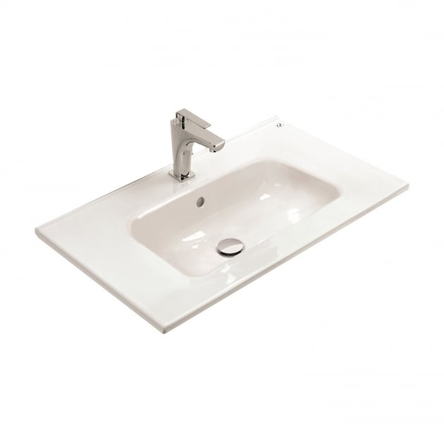Royo Vitale Slimline Square Basin 610mm - White - RO124873