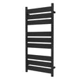 Radox Apollo 700mm H x 500mm W anthracite heated towel rail with modern designer flat panel bars