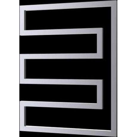 Radox Essence 730mm x 580mm stainless steel designer heated towel rail with modern geometric design