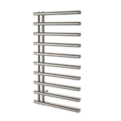 Radox Linx 750mm H modern heated towel rail in black pearl anthracite finish for bathrooms