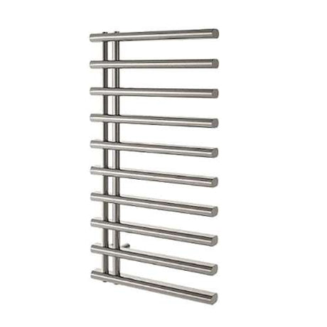 Radox Linx 750mm H modern heated towel rail in black pearl anthracite finish for bathrooms