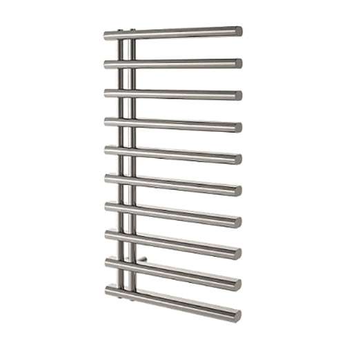 Radox Linx 1550mm H black pearl anthracite designer heated towel rail with horizontal bars