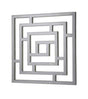 Radox Maze 690mm H x 690mm W Black Pearl Anthracite square heated towel rail with contemporary geometric design