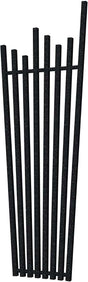 Radox Manhattan black pearl anthracite designer heated radiator 1800mm x 630mm with contemporary vertical bar design