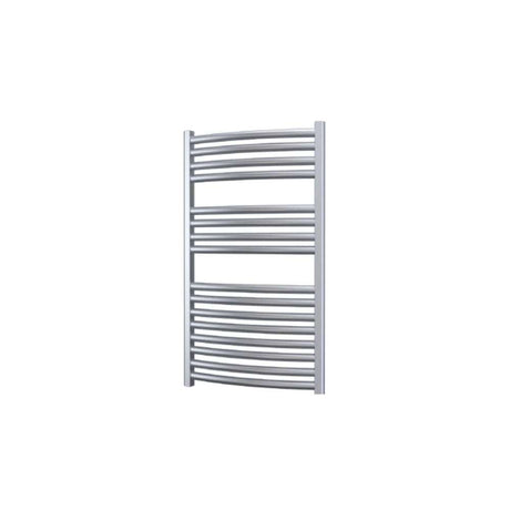 Radox Premier 800mm H white curved heated towel rail in contemporary design