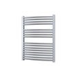 Radox Premier curved white heated towel rail 800mm high by 600mm wide for modern bathrooms