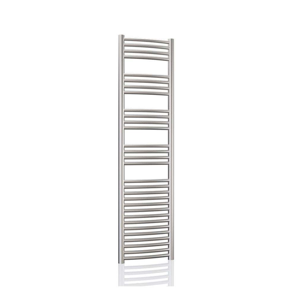 Radox Premier XL stainless steel curved heated towel rail 1500mm high by 500mm wide for modern bathrooms