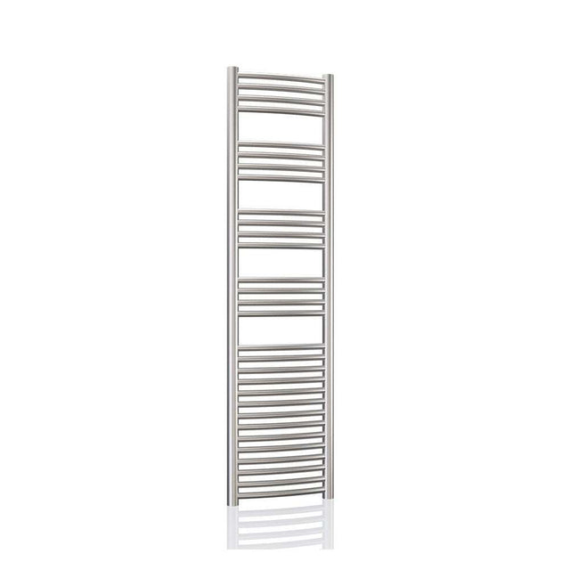 Radox Premier XL stainless steel curved heated towel rail 1500mm high by 500mm wide for modern bathrooms