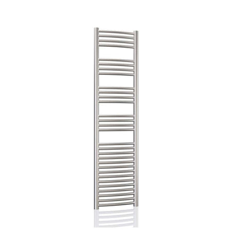 Radox Premier XL stainless steel curved heated towel rail 1500mm x 600mm for modern bathrooms