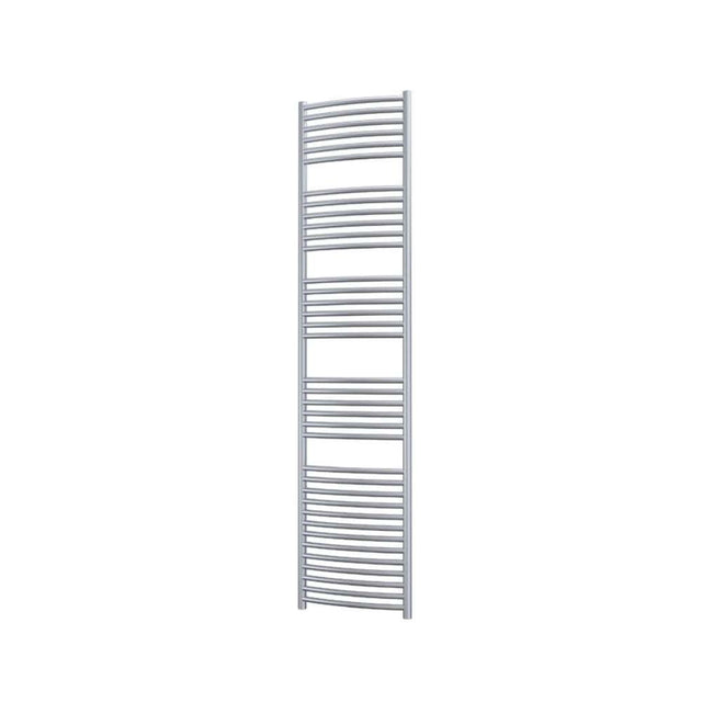 Radox Premier 1800mm H x 600mm W chrome curved heated towel rail for modern bathrooms