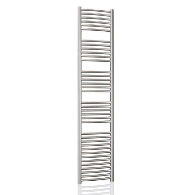 Radox Premier XL stainless steel curved heated towel rail 1800mm high by 600mm wide