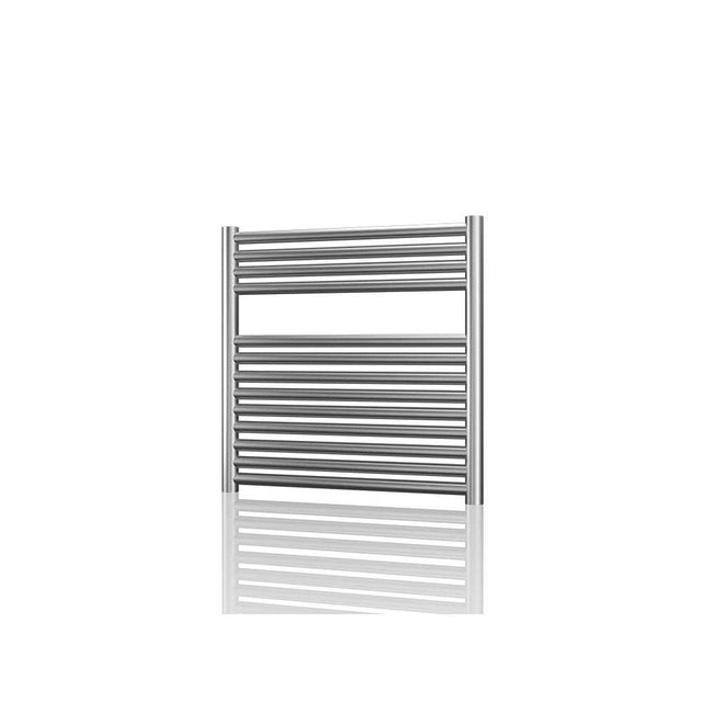 Radox Premier XL stainless steel horizontal heated towel rail 600mm height x 750mm width