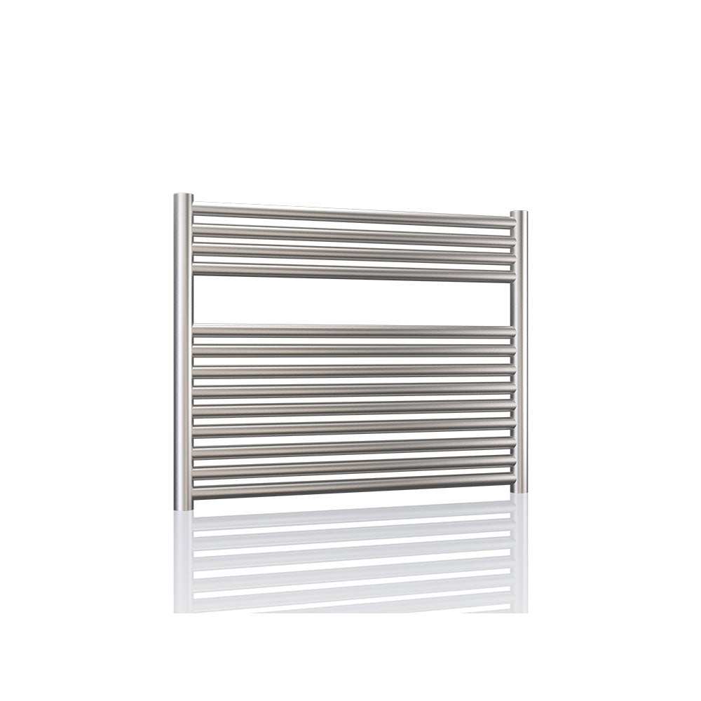 Radox Premier XL stainless steel straight horizontal heated towel rail 600mm H x 1000mm W